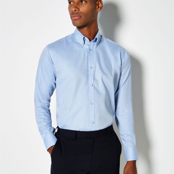 Slim Fit Long Sleeve Non IronTwill Shirt Thumbnail